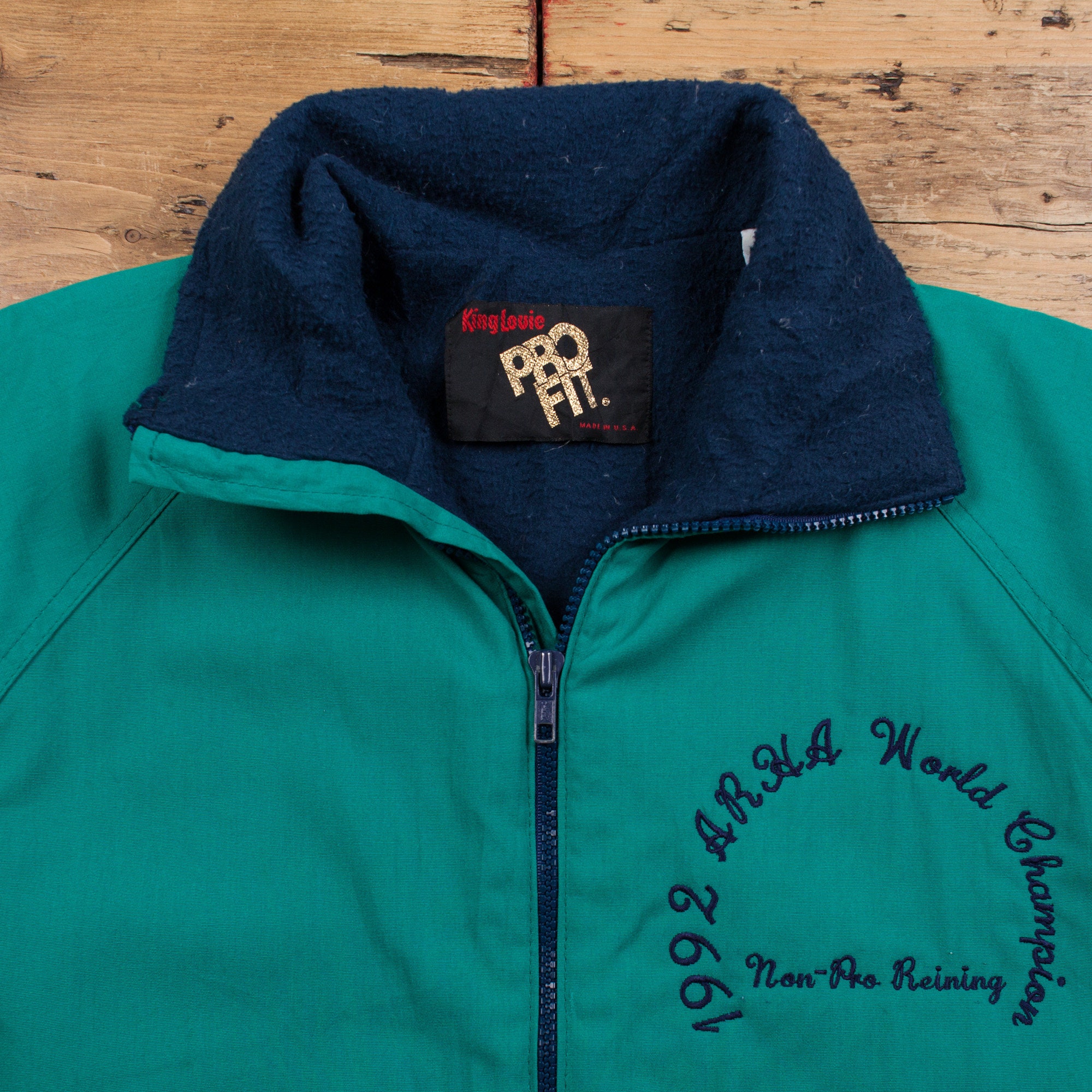 Vintage King Louie Pro Fit Workwear Jacket M 90s Embroidered