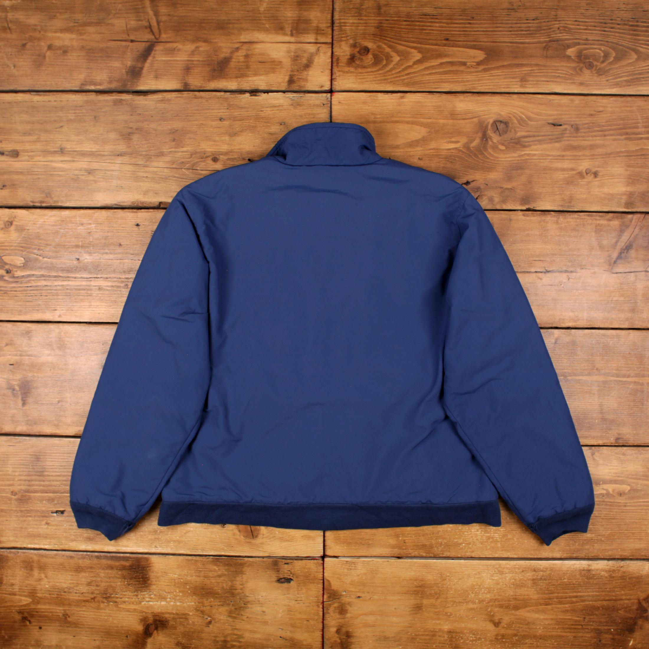 Blouson bomber échauffement bleu homme vintage doublé polaire L.L.BEAN