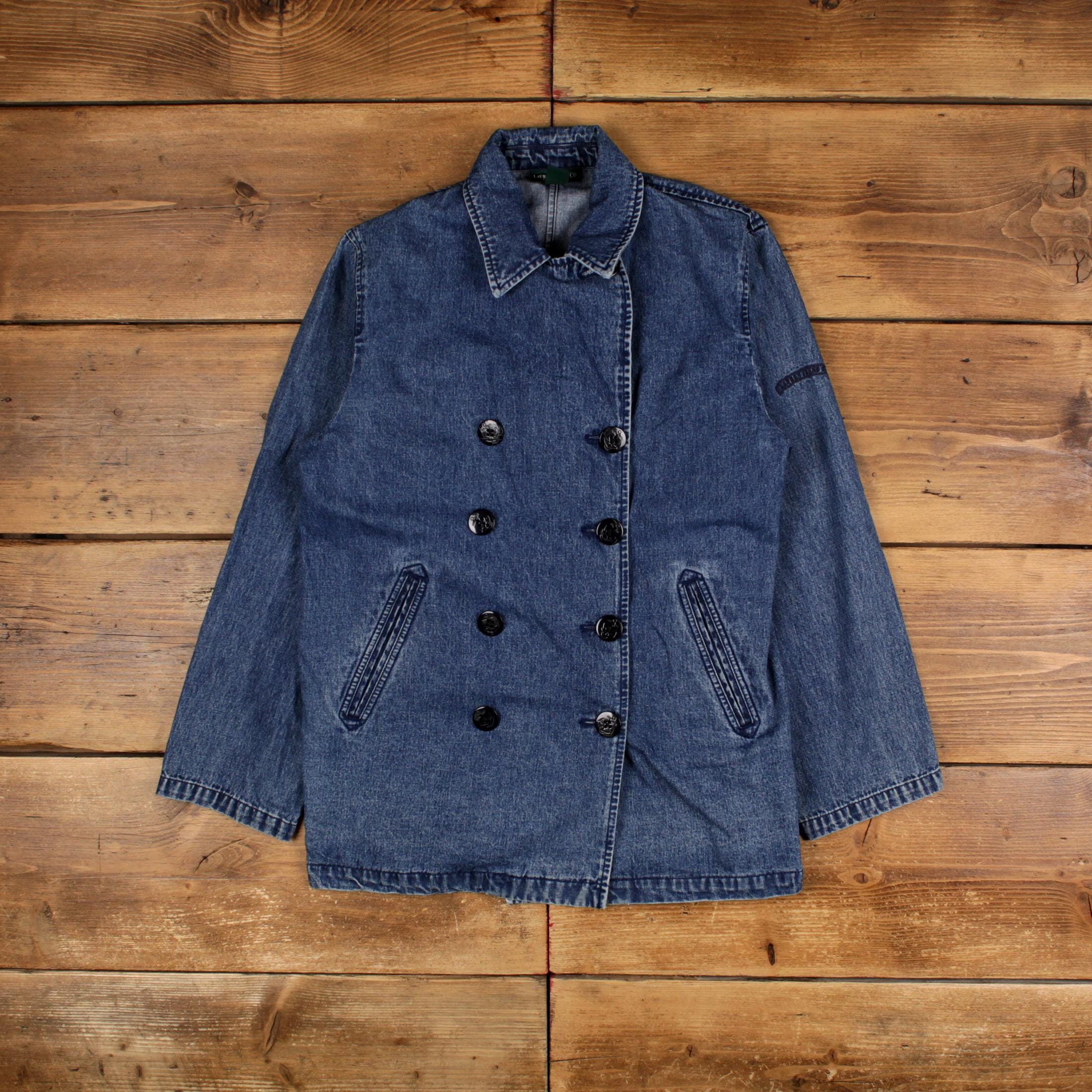 mens denim peacoat