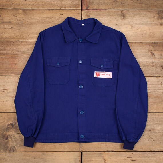 Mens Vintage Navy Blue French 