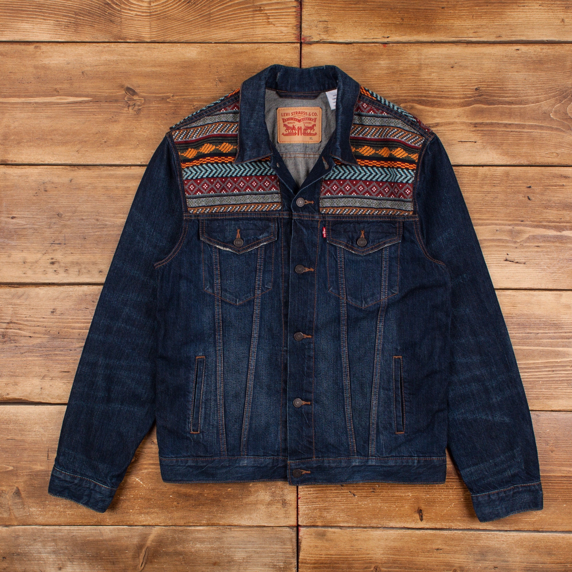 Denim Aztec Jacket Denim Aztec Jacket