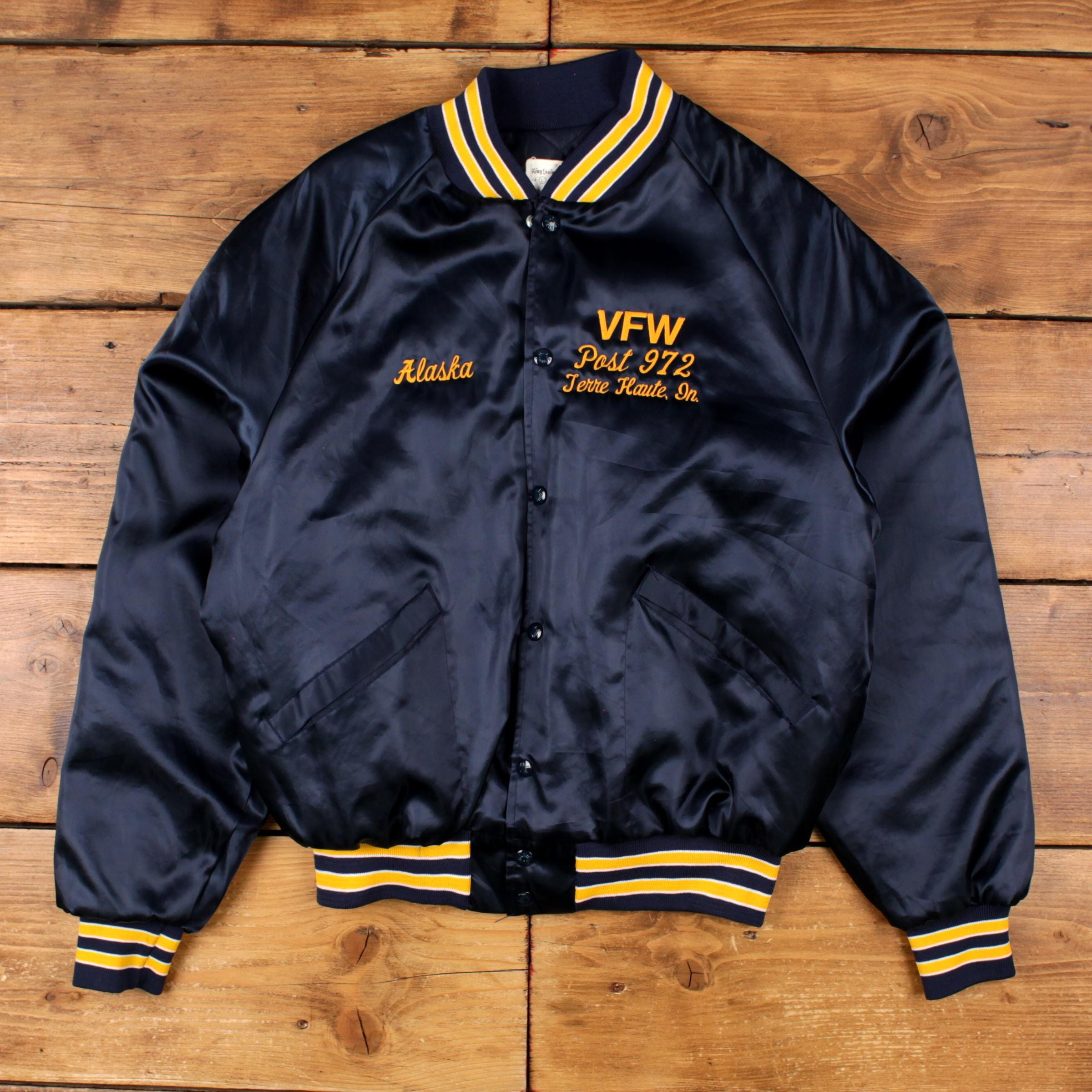 Vintage King Louie Varsity Jacket L 80s Bomber Raglan USA