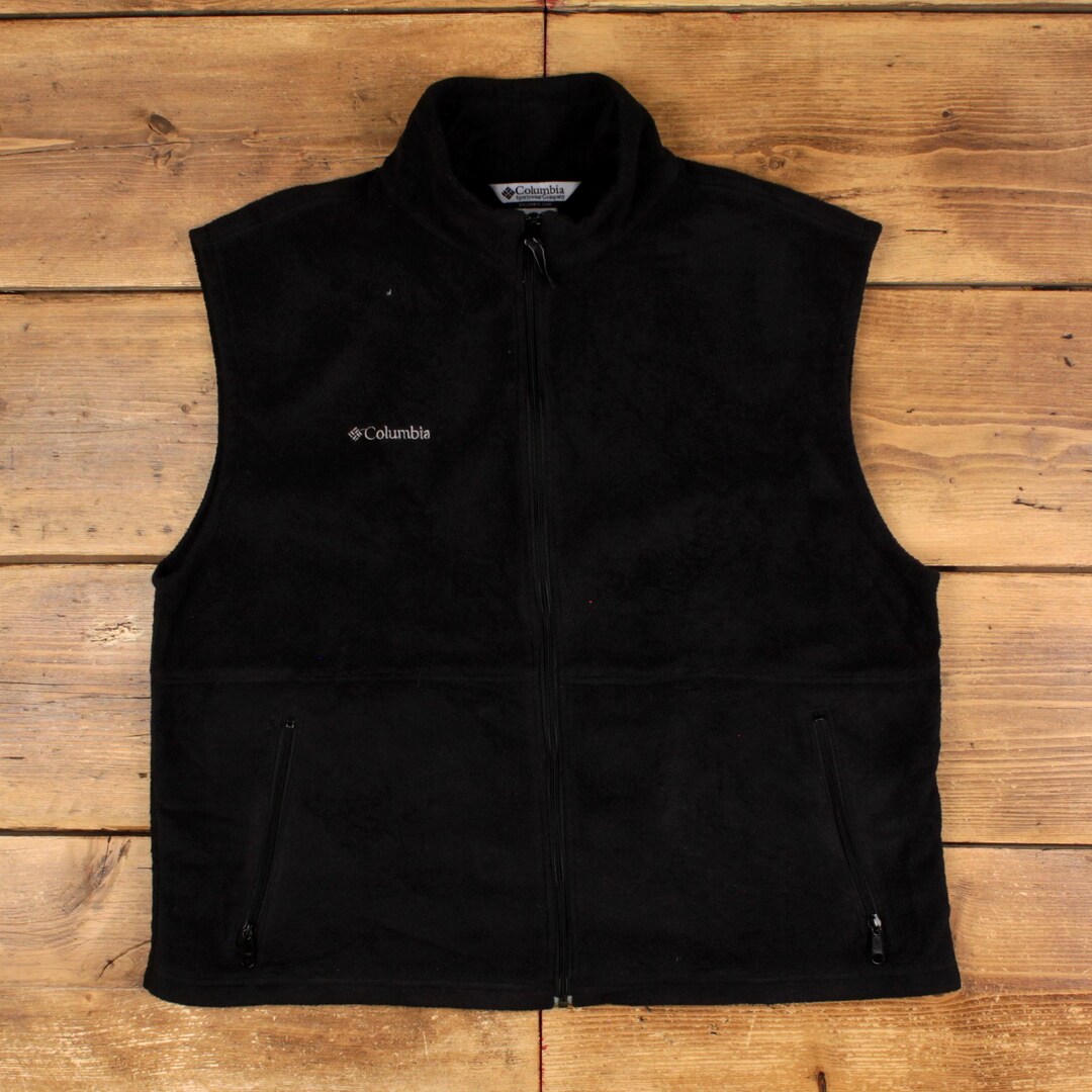 Gilet Columbia Vintage Années 90 – Homme Taille XL – Polaire Intégrale – USA