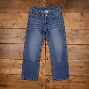 Vintage True Religion jeans broek broek 34 x 30 USA gemaakt jaren 90 heren straight
