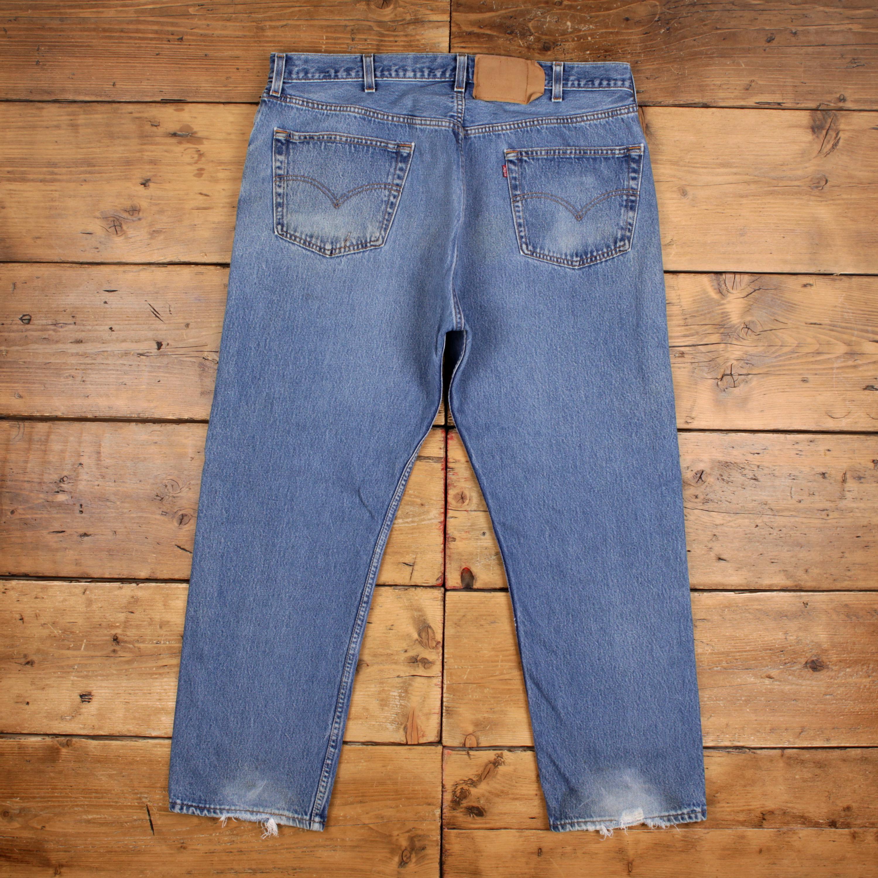 90s USA Levi's 501 デニム 40/30 big size Vintage Levis 501 Jeans 40 X 30 USA Made 90s Stonewash Straight