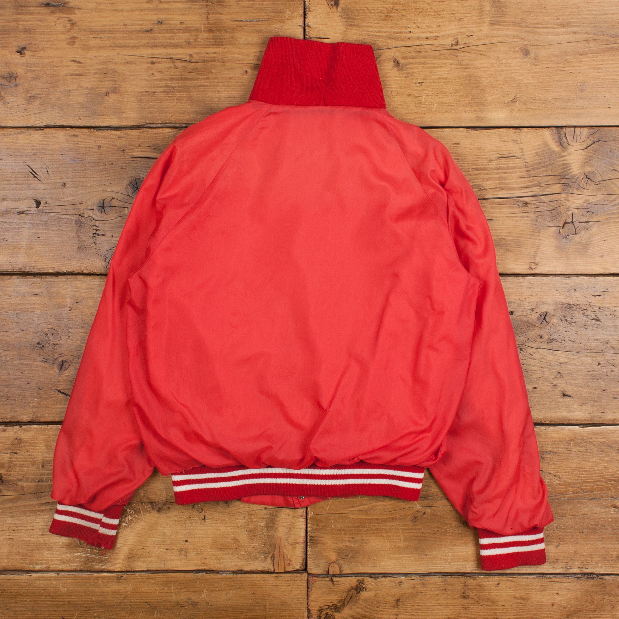 Vintage Bomber Jacket M 80s Raglan Red Snap - Etsy Vintage Bomber Jacket M 80s Raglan Red Snap - Etsy