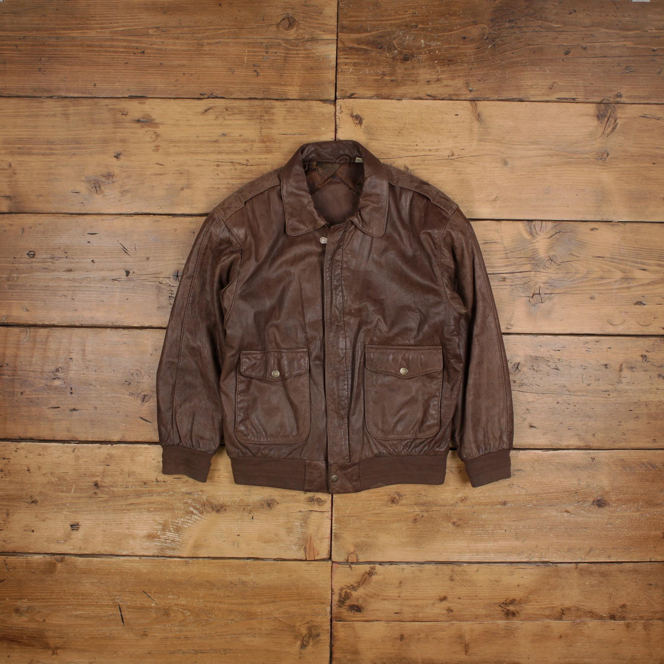 ジャケット・アウター 90-00s used leather bomber flight jacket Vintage 90's Bomber Leather Jacket | eBay