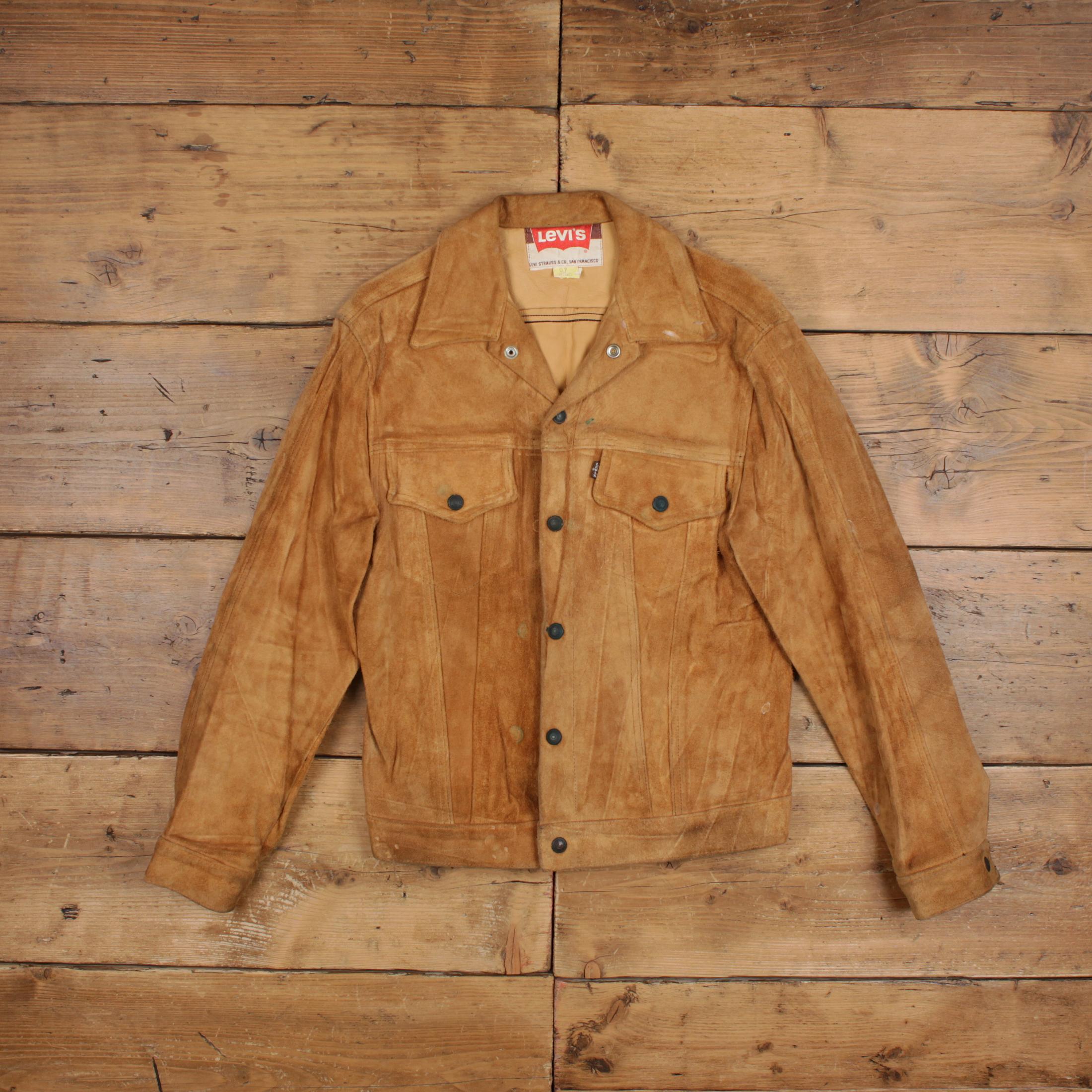 Leather trucker jacket levis - Etsy 日本