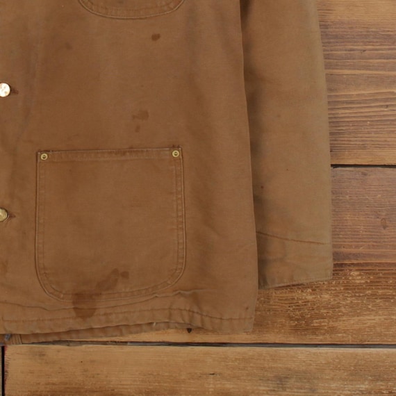 Vintage Carhartt Michigan Chore Jacket L Mens 90s Brown Workwear