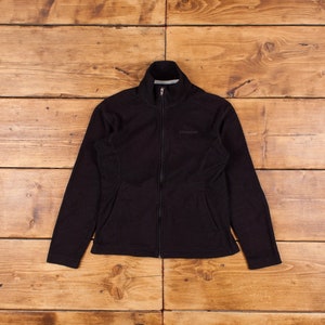 Vintage Patagonia-fleecejas XS Gorpcore Synchilla zwarte damestas met volledige ritssluiting