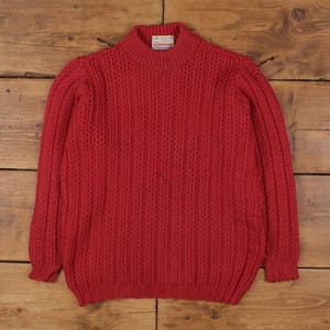 Vintage Pendleton Jumper Sweater M 70s USA Made Knockouts Womens Roundneck
