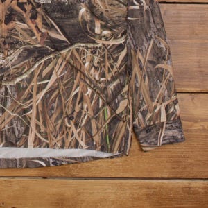 Drake Real Tree Shirt XL Mens Button Camo Hunting Pockets Outdoor Gear Brown image 7