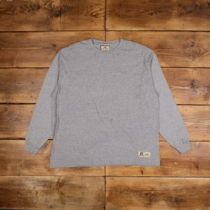 Vintage Russell Athletic Blank T Shirt 2XL Long Sleeve Grey Tee