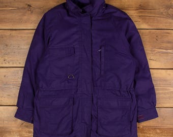 Vintage 1990s Eddie Bauer Purple Rain Jacket / 90s Eddie Bauer Vintage 1990s Eddie Bauer Purple Rain Jacket / 90s Eddie Bauer