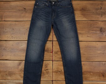 Jeans Levi's 505 30x30 Azul Regular Recto Desteñido Lavado a la Piedra Etiqueta Roja Denim