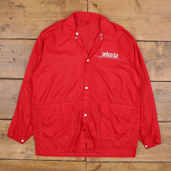 Vintage Coach Jacket L 80s Windbreaker Raglan Red - Etsy Israel