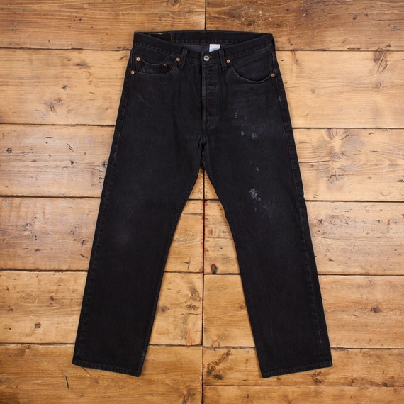 Vintage Levis 501 Jeans 32 x 30 Dark Wash Straigh… - image 1