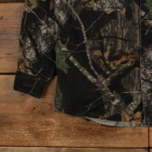 Vintage Mossy Oak Real Tree Shirt Button M Mens Long Sleeve Green Camouflage image 6