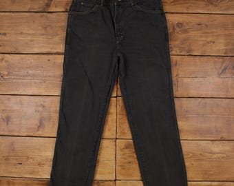 Spodnie jeansowe Vintage BB Jeans 37x32 USA Made Lata 90. Unisex Proste Szare Bawełniane