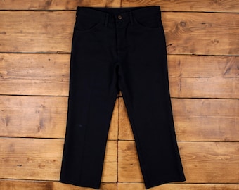 Pantaloni vintage Wrangler Slacks, 34x27, realizzati negli USA, stile cowboy anni '80, taglio western