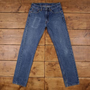 Vintage Levis 505 Jeans 32 x 36 Stonewash Straight Blue Red Tab Denim
