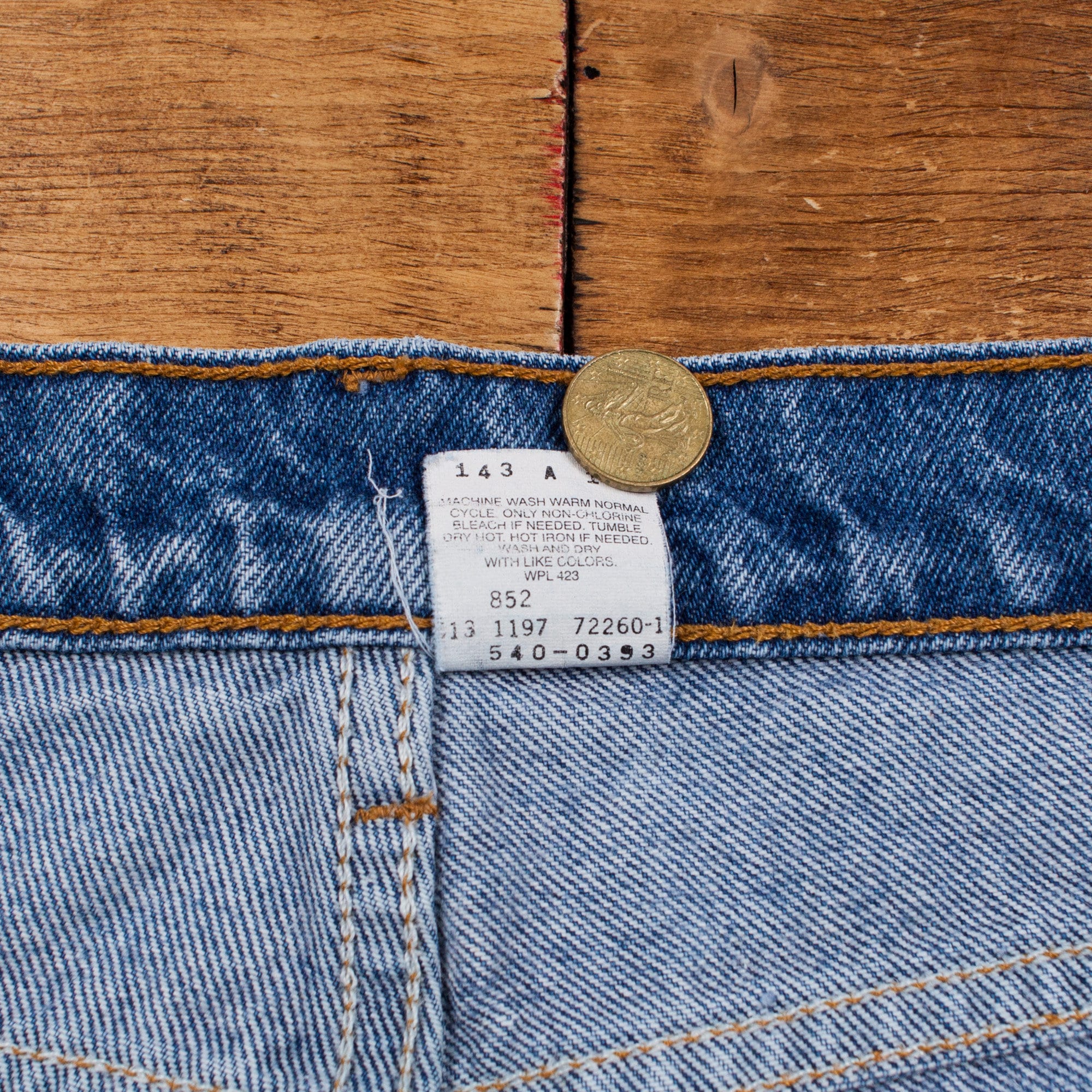 Vintage Levis 540 Jeans 38 X 27 USA Made 90s Medium Wash