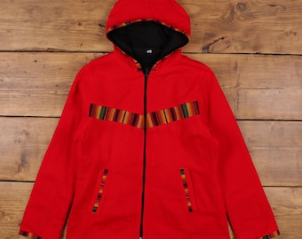 Vintage Jean Paul Outdoor Jacket M Fleece Red Womens