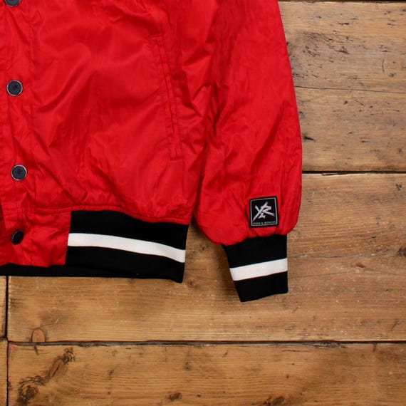 Vintage Young and Reckless Varsity Jacket S Bomber Satin Vintage Young and Reckless Varsity Jacket S Bomber Satin