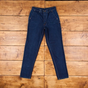 Vintage Levis 834 Jeans 29 x 31 Dark Wash Tapered Blue Womens Black Tab Denim