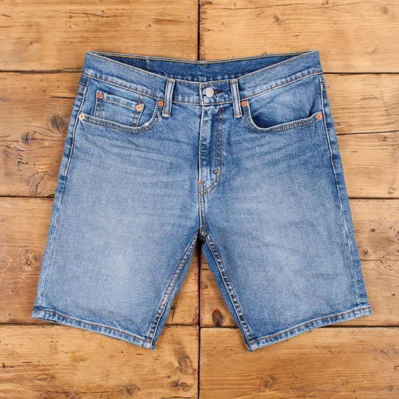 Vintage Levis Denim Shorts 32 502 Red Tab Stonewash Blue Jean - Etsy