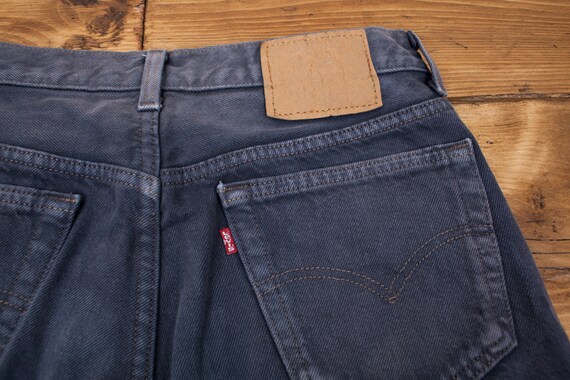 Vintage Levis 501 Jeans 31 X 34 90s USA Made Faded Grey Denim | Etsy UK