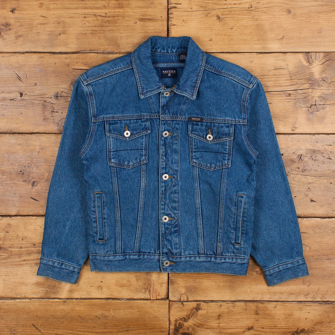 90s nautica カバーオール　デニムジャケット L 25jn17q1.jpg