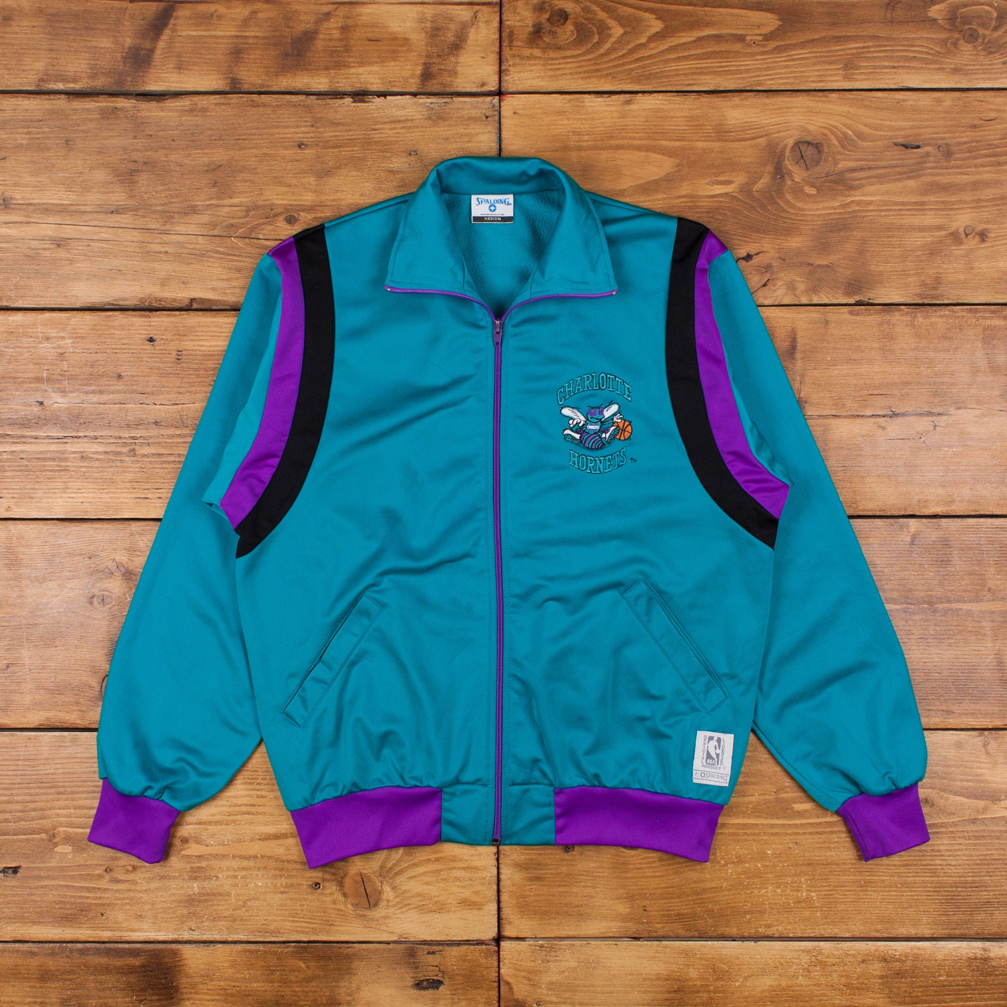 Vintage 90's Charlotte Hornets Starter Jacket NBA Basketball Puffy Coat  NICE XL