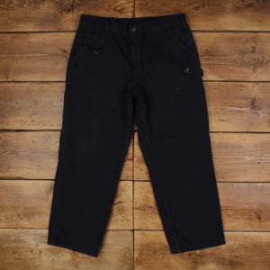 Vintage Carhartt Carpenter Pants Trousers 38x30 Mens Straight Blue Cotton