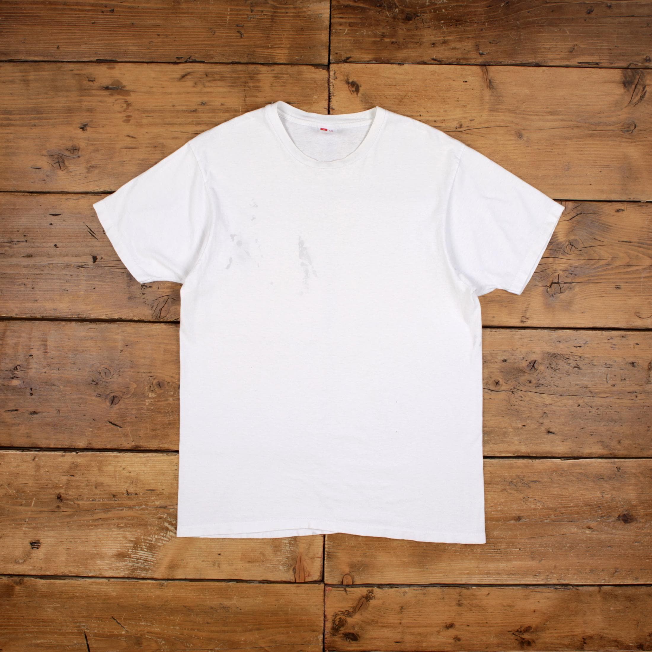 Vintage Hanes Single Stitch T Shirt Blank Medium 90s USA Made 