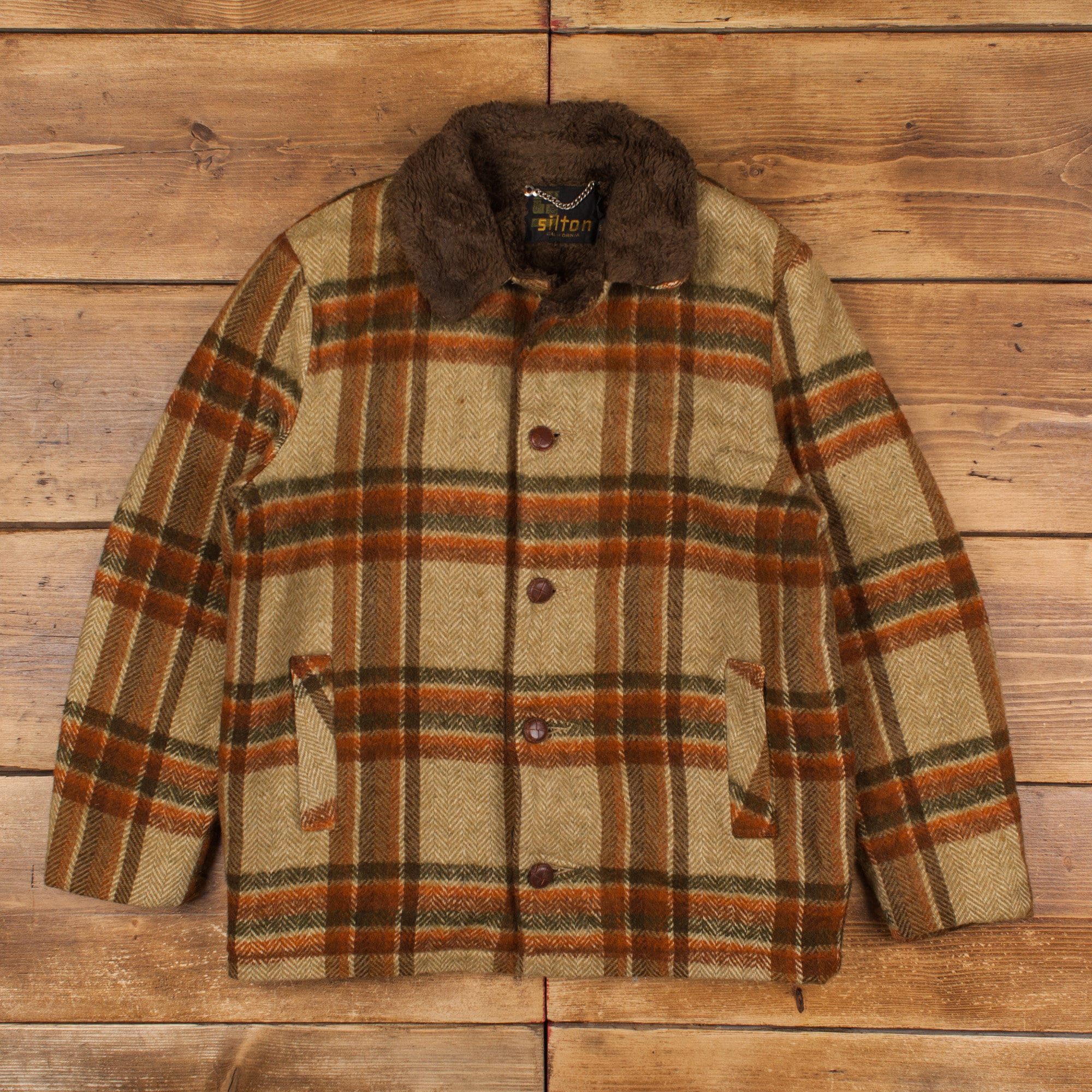 ジャケット・アウター SHELLER Handmade stitch wool jacket coat Plaid Wool Jacket - SSSTUFFF
