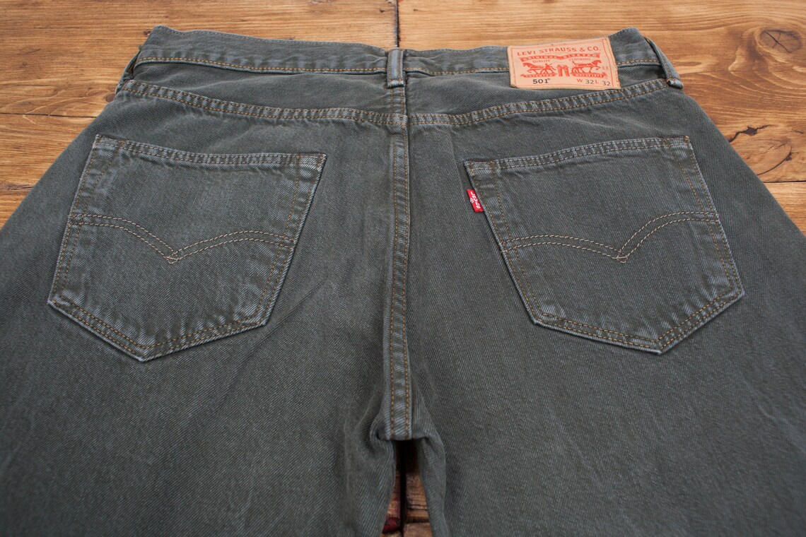 levis 501 green jeans