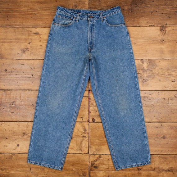 Vintage Levis 567 Jeans 36 X 32 90s Stonewash Wide-leg Blue - Etsy