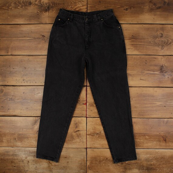 Vintage Levis Jeans 30x32 Womens Black 90s USA Made Tapered High Rise Mom Denim