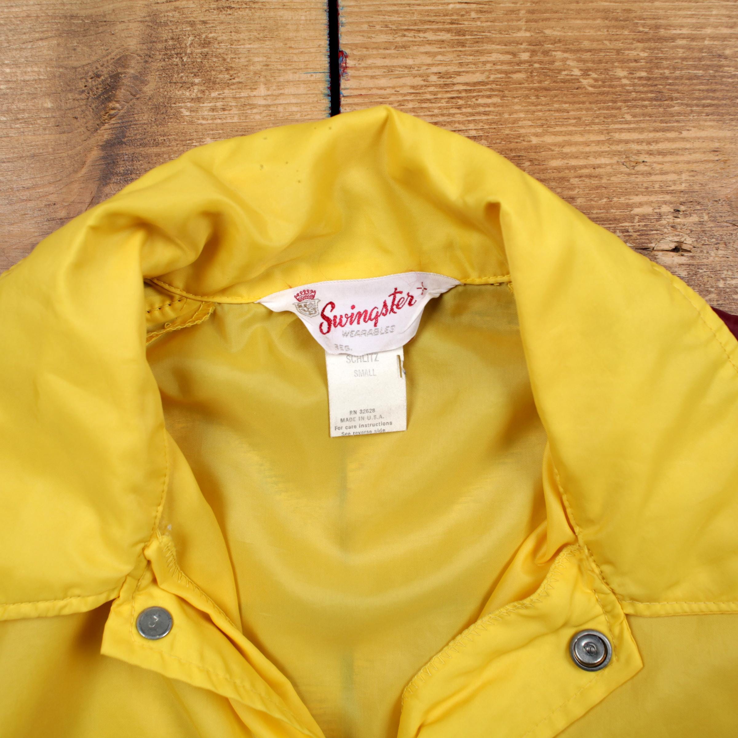 Vintage Swingster Coach Jacket S 80s USA Made Yellow - Etsy