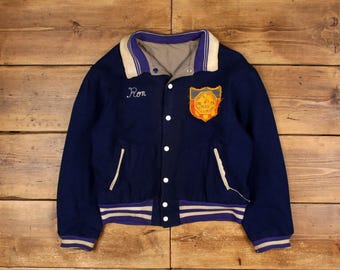 Vintage Don Alleson Athletic Varsity Jacket S 80s Raglan