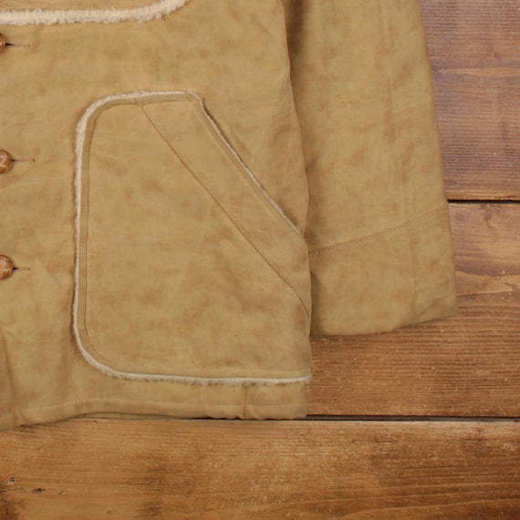 ジャケット・アウター 80s vintage western tailored jacket Vintage Wiman Western Jacket L 80s Sherpa Lined Faux Suede USA