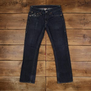 Vintage True Religion jeans broek broek 32 x 34 VS gemaakt Y2K denim lage taille