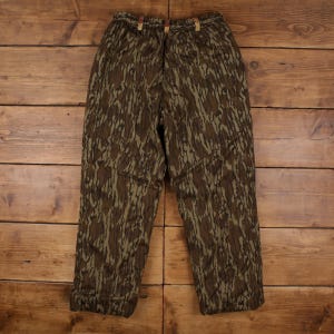 Gander Mountain Mossy Oak Camo Trousers M-XL Mens Rainwear USA Made Outdoor image 2