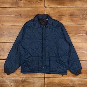 Vintage St John's Bay Puffer Jacket L Blue - Etsy