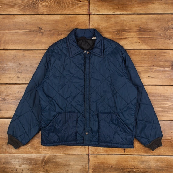 Vintage Rugged Padded Jacket XL 70s Talon Zip Workwear Chore