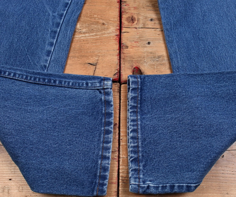 Vintage Wrangler Jeans 32x32 90s Blue 934den Straight Stonewash Western Denim image 5