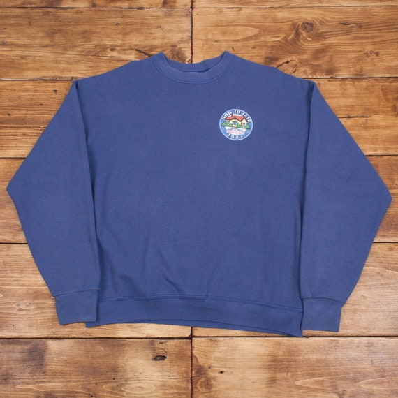 Mens Vintage Fruit of the Loom Blue 