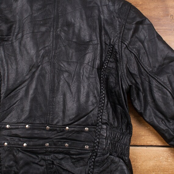 Vintage X Element Leather Jacket L Biker Motorcyc… - image 9