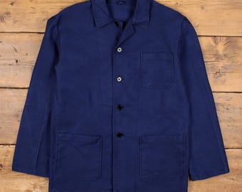 g*y様 ユーロ　ヴィンテージ　モールスキン　ワークジャケット　サンフェード EURO Vintage Moleskine French Work Jacket SIZE 54 モールスキン